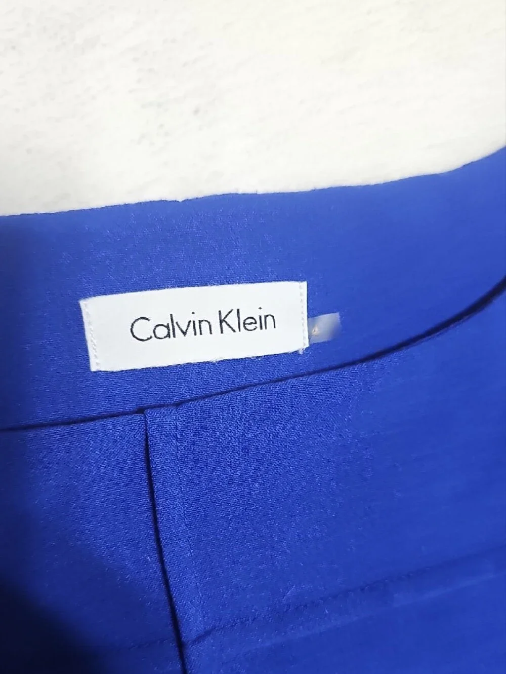 Calvin Klein Royal Blue Sleeveless‎ Midi Sheath Dress